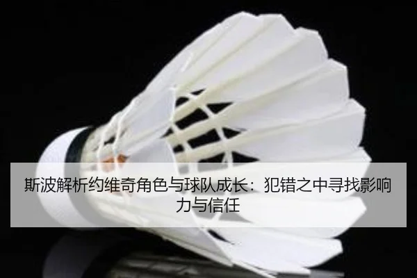 斯波解析约维奇角色与球队成长：犯错之中寻找影响力与信任